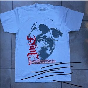 J balvin white and red merch tee